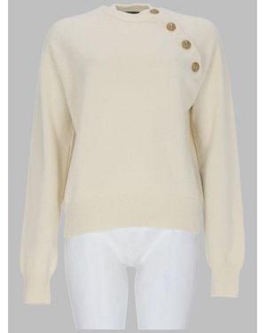 Balmain Chic Sweater For Fw26 Season - Natural