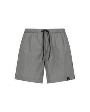 Aspesi Drawstring Swim Shorts - Gray
