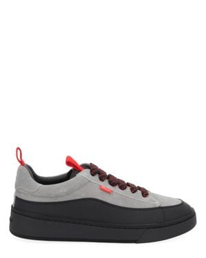 Bally Two-Tone Lace-Up Sneakers - Black