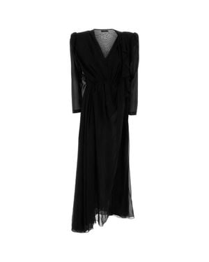 Balenciaga Crepe Dress Silk - Black