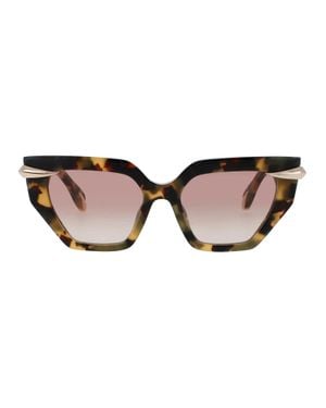 Roberto Cavalli Gradient Acetate Sunglasses - Brown