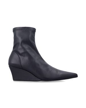 Senso Pointed-Toe Wedge Ankle Boots - Blue