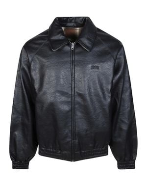 Arte' Reversible Plaid Jacket - Black