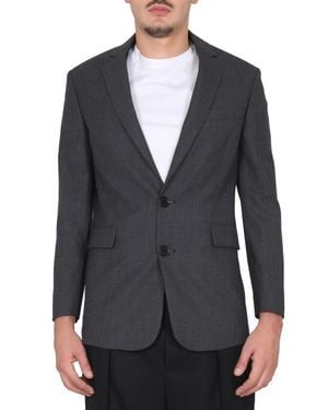 Aspesi Single-Breasted Virgin Wool Jacket - Gray