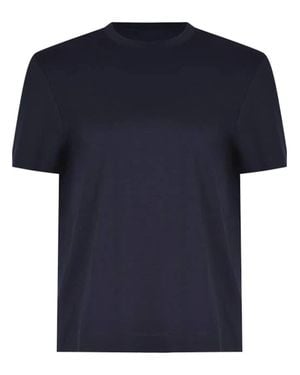 Max Mara Pure Classic Crew-Neck Cotton T-Shirt For - Blue