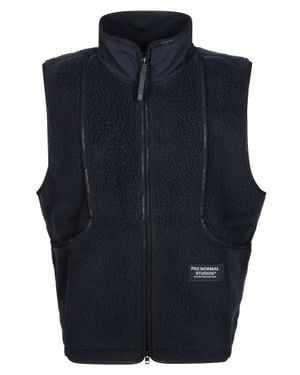 Pas Normal Studios Off-Race Pile Fleece Vest - Blue