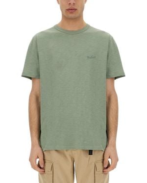 Woolrich Flamed Cotton T-Shirt T-Shirts - Green