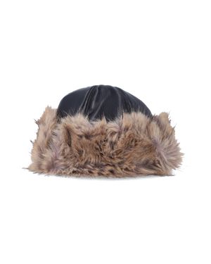 Stand Studio Faux Fur Trim Hat - Multicolor