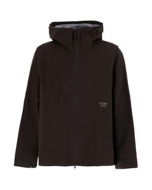 Pas Normal Studios Off-Race 3L Tech Shell Jacket With High Collar And Adjustable Hem - Black