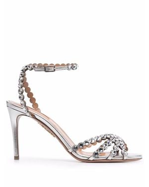 Aquazzura Tequila Sandals 85Mm - Metallic