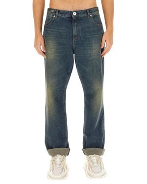 Balmain Classic Straight-Leg Jeans - Blue