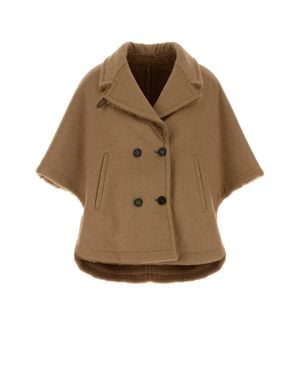 Max Mara Memo Cape For - Brown