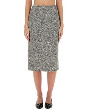 Tory Burch Tweed Skirt - Gray