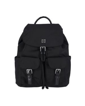 Tory Burch Mini Drawstring Bag With Magnetic Snap Closure - Black