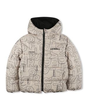 KARL LAGERFELD Reversible Down Jacket - Natural