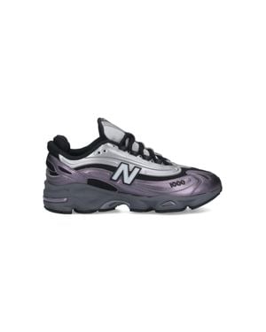 New Balance Nubuck & Mesh Sneakers - Blue