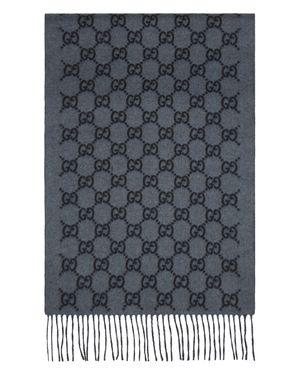 COUTR.COM Gucci Gg Cashmere Scarf - Gray
