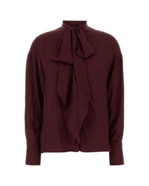 Etro Silk-Blend Shirt - Purple