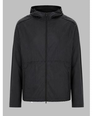 Y-3 Zip-Up Jacket With Hood - Black