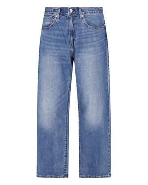 Levi's Strauss High-Rise Straight Leg Jeans - Blue