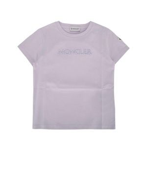 Moncler Jr Ss T-Shirt - Purple