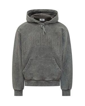 Gcds Studded Logo Hoodie - Gray