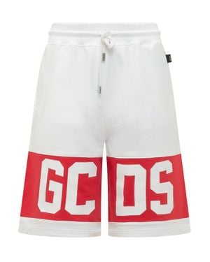 Gcds Bermuda Shorts With Logo - Red