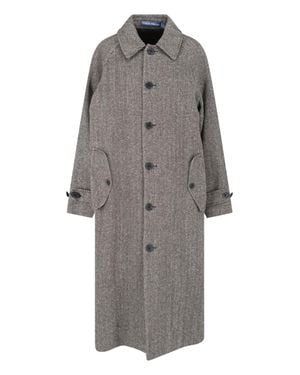Polo Ralph Lauren Herringbone Long Coat - Gray