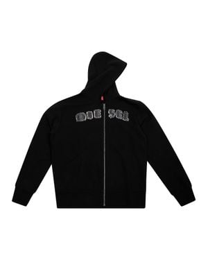 DIESEL Kids' Layered Hoodie Sweatshirt - Black