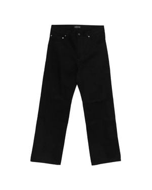 Balenciaga Cotton Denim Pants - Black