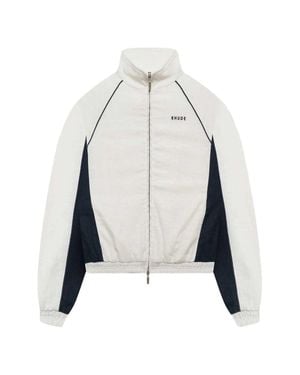 Rhude Ramona Piping Track Jacket - White