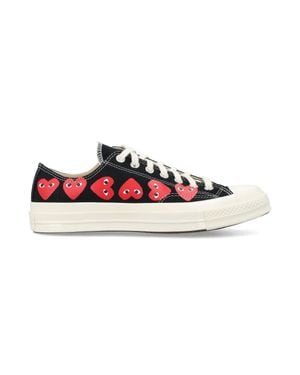 COMME DES GARÇONS PLAY Multi Heart Low Top - Multicolor