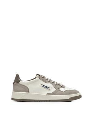Autry Fashionable Leather Sneakers For - White