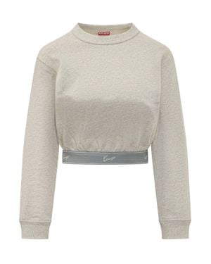 KENZO Cropped Sweatshirt - White