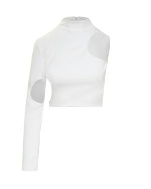 Monot Mini Top Circle Cut-Out - White