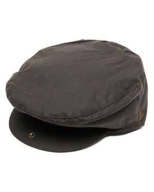 Barbour Cotton Slip-On Style Curved Peak Hat With Internal Logo Patch - Gray