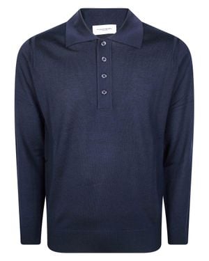 Paolo Pecora Soft Knit Cardigan Sweater - Blue