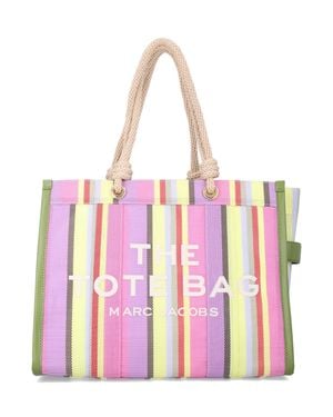 Marc Jacobs The Tote Bag Large Striped - Pink