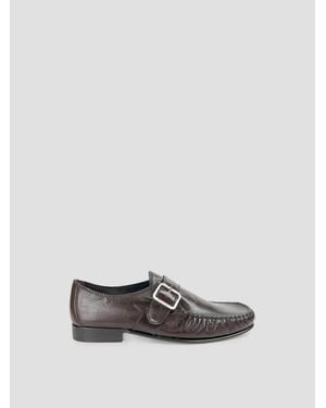 Marni Calf Leather Moccasin Shoe - White