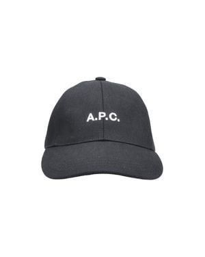 A.P.C. A. P.C. Cotton-Blend Hat - Blue