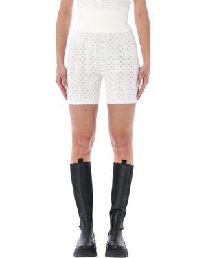 JW Anderson Pointelle Knit Shorts - White