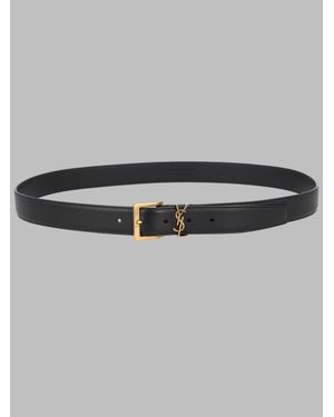 Saint Laurent Cintura Cassandre - Gray