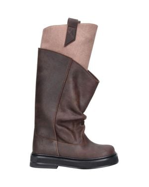The Attico Sleek Ankle Boots With Chunky Sole - Brown