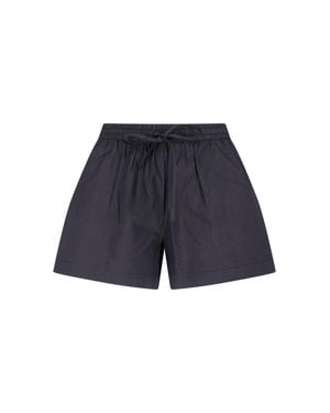 Matteau Satin Tapered Pants - Blue