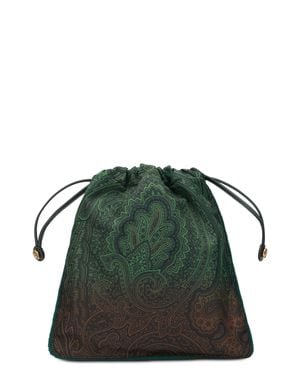 Etro Bosa Bag With Paisley Pattern - Green