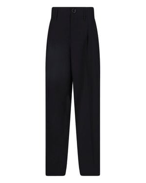 Ami Paris High-Waist Tailored Pants - Blue