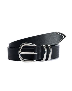 sunflower Mini Metal Trim Belt With Aniline Finish - Black
