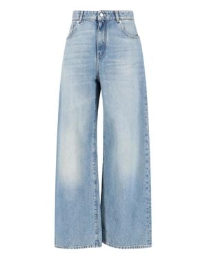 McQueen 100% Cotton Denim Jeans - Blue