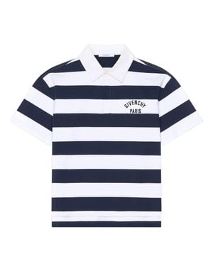 Givenchy Striped Polo - Blue