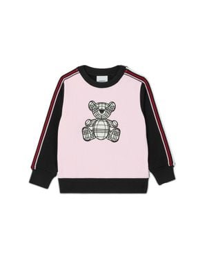Burberry Talbot Bear Crewneck Sweater - Pink